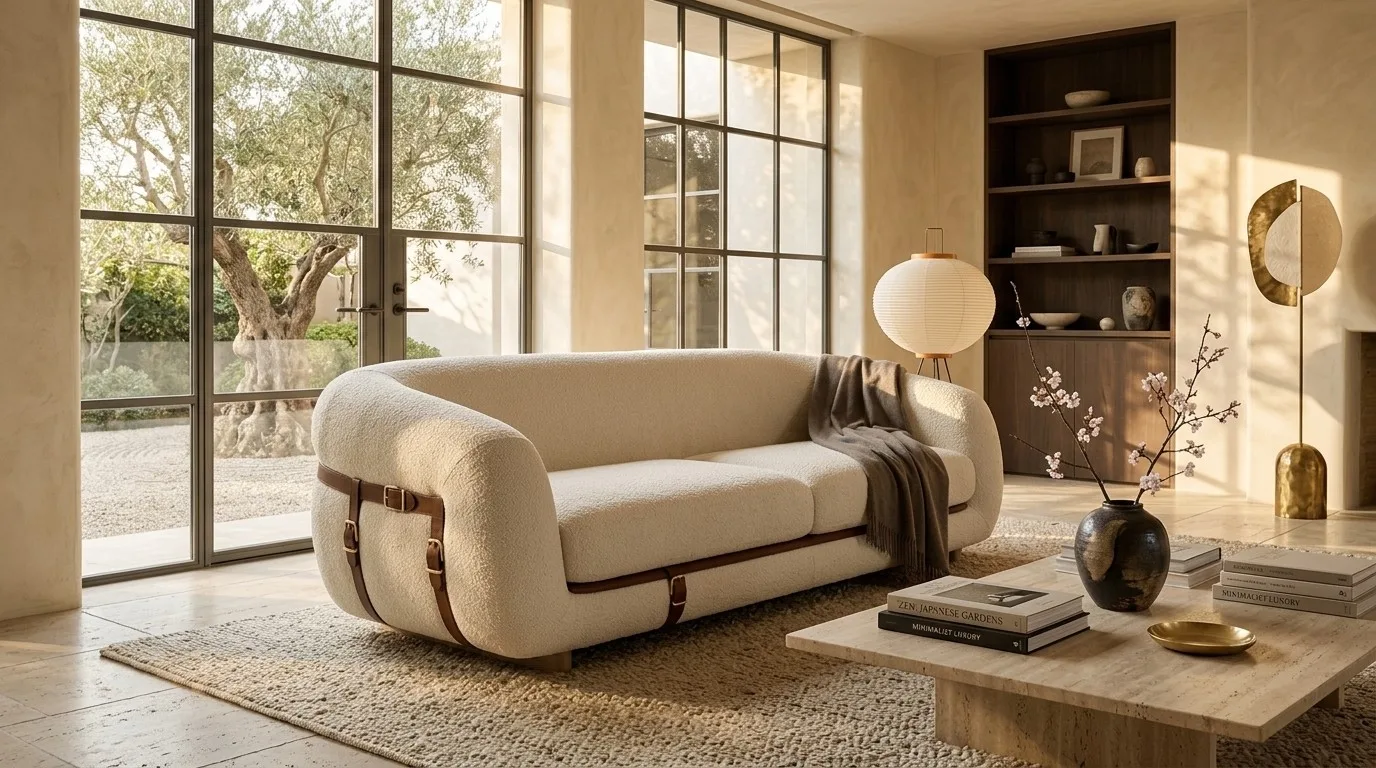 The Blair Sofa: A Japandi Case for the Curvy Boucle Trend