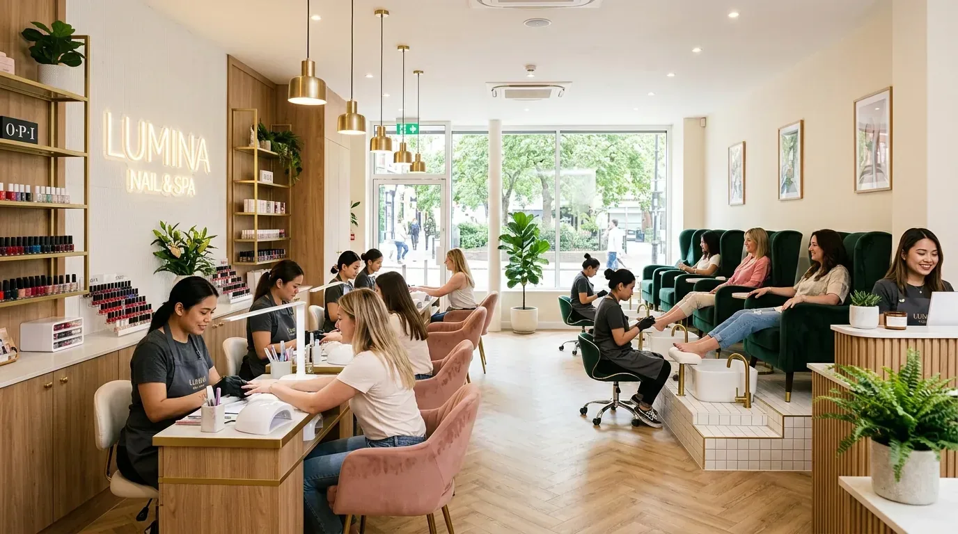 Nail salon interior design