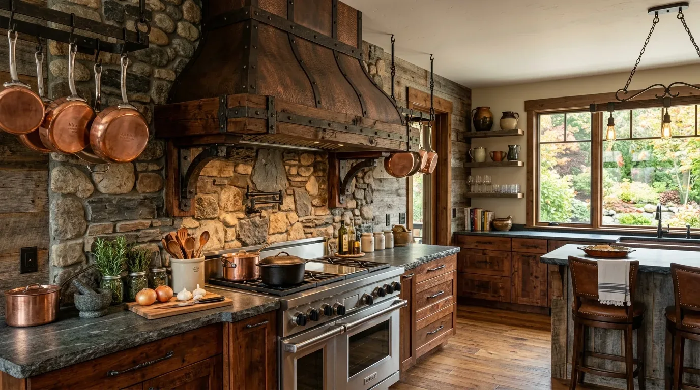 A kitchen with wooden cabinets, white appliances including two stoves, a dishwasher, and a refrigerator