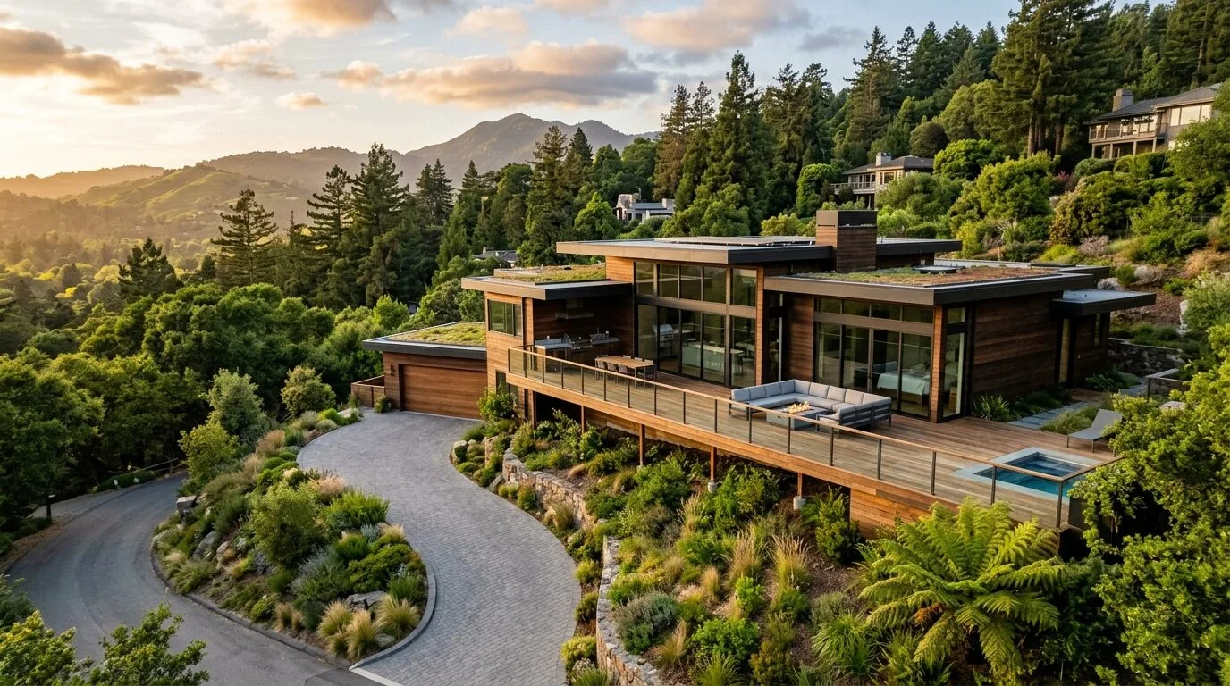 Lafayette Hillside Custom Home Design