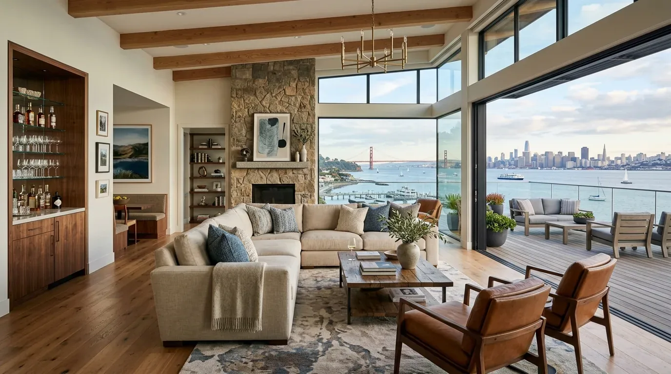 Sausalito Interior Design That Balances Beauty, Function, and Budget, Without the Creep